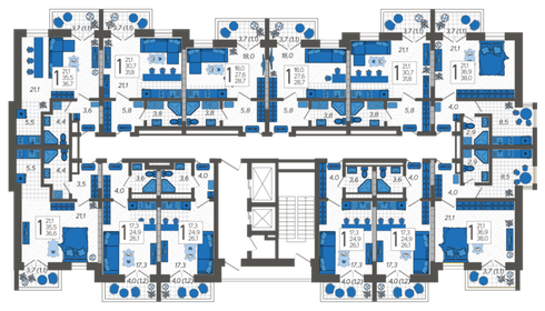 45 м², 2-комнатная квартира 9 200 000 ₽ - изображение 82