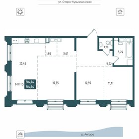 Квартира 84,1 м², 3-комнатная - изображение 1