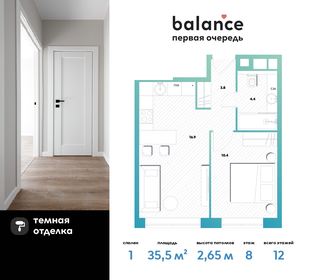 35,7 м², 1-комнатная квартира 17 250 240 ₽ - изображение 38