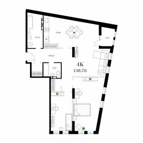 Квартира 138,8 м², 4-комнатная - изображение 1