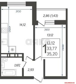 Квартира 36 м², 1-комнатная - изображение 1