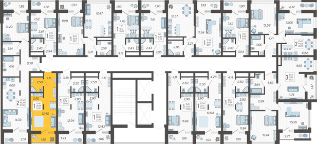 17 м², апартаменты-студия 7 300 000 ₽ - изображение 136