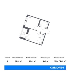 Квартира 32,6 м², 1-комнатная - изображение 1