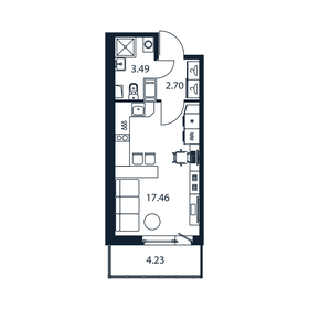 25,2 м², квартира-студия 4 220 888 ₽ - изображение 74