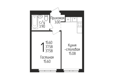 34,9 м², 1-комнатная квартира 4 200 000 ₽ - изображение 85