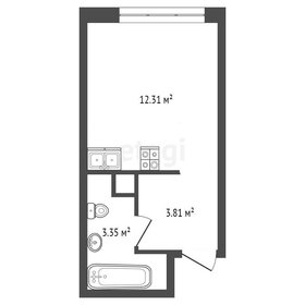 Квартира 19 м², студия - изображение 2