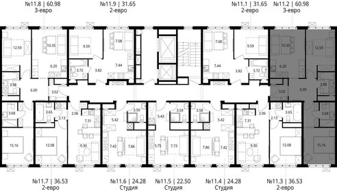 Квартира 61 м², 2-комнатная - изображение 2