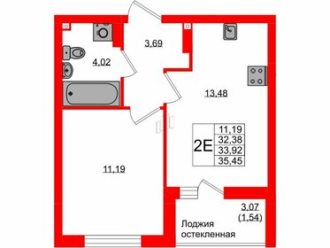 31,1 м², 1-комнатная квартира 3 900 000 ₽ - изображение 106