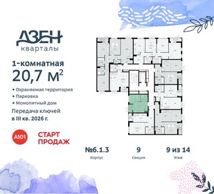 20,7 м², квартира-студия 8 403 130 ₽ - изображение 4