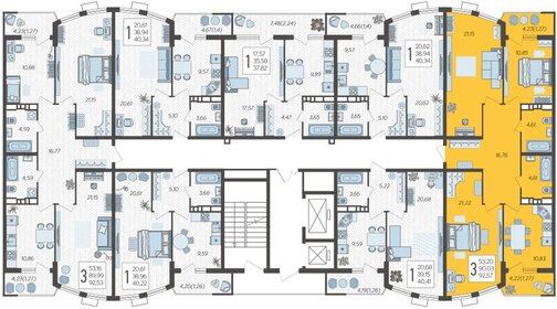 92,6 м², 3-комнатная квартира 14 089 154 ₽ - изображение 17