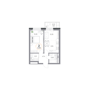 56 м², 2-комнатная квартира 5 300 000 ₽ - изображение 77