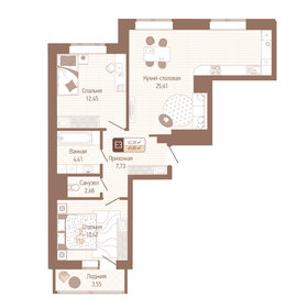 66 м², 2-комнатная квартира 6 786 120 ₽ - изображение 11