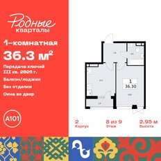 Квартира 36,3 м², 1-комнатная - изображение 3