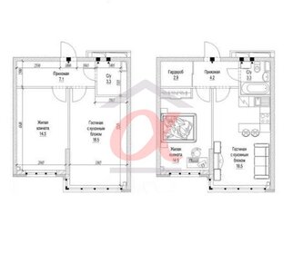 Квартира 44,5 м², 2-комнатная - изображение 1