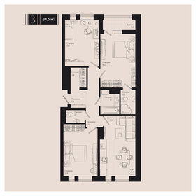 Квартира 84,6 м², 3-комнатная - изображение 1