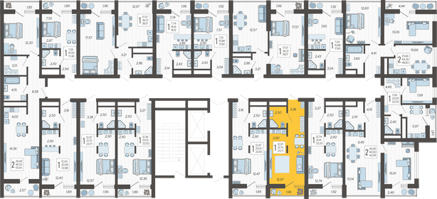 24 м², квартира-студия 9 850 000 ₽ - изображение 142