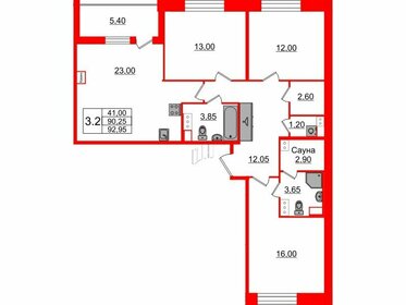 90,3 м², 3-комнатная квартира 20 200 548 ₽ - изображение 45