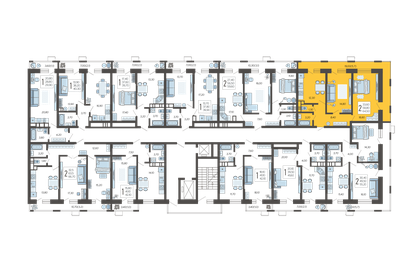 64,3 м², 3-комнатная квартира 9 500 000 ₽ - изображение 129