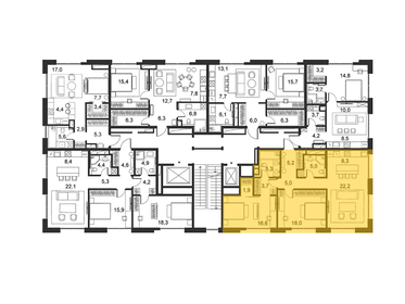 88,2 м², 2-комнатные апартаменты 181 400 880 ₽ - изображение 56