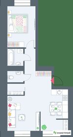 55,3 м², 2-комнатная квартира 6 800 000 ₽ - изображение 70