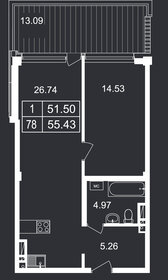 54 м², 1-комнатные апартаменты 19 590 818 ₽ - изображение 10