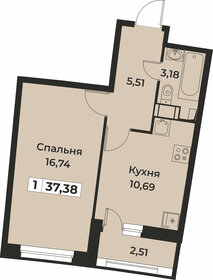 38,2 м², 1-комнатная квартира 5 950 000 ₽ - изображение 84