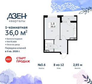 35,9 м², 1-комнатная квартира 10 900 000 ₽ - изображение 16