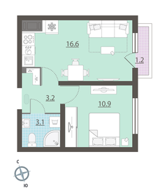 34,8 м², 1-комнатная квартира 4 350 000 ₽ - изображение 98