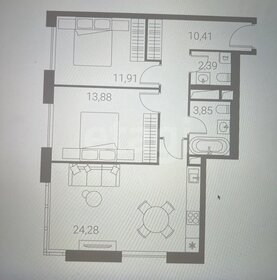 Квартира 66,7 м², 3-комнатная - изображение 1