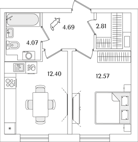 40,1 м², 1-комнатная квартира 8 782 859 ₽ - изображение 32