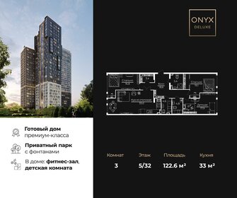 Квартира 122,6 м², 3-комнатная - изображение 1