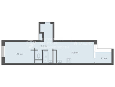 Квартира 50,3 м², 1-комнатная - изображение 1