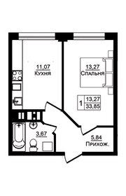 33,9 м², 1-комнатная квартира 5 320 000 ₽ - изображение 17