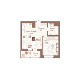 38,1 м², 1-комнатная квартира 3 809 640 ₽ - изображение 12