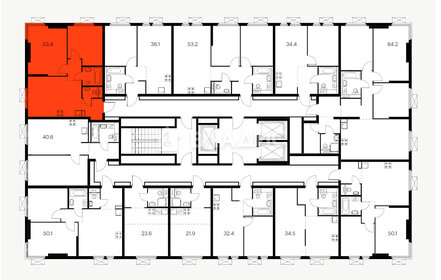 Квартира 53,4 м², 2-комнатная - изображение 1