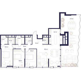 150,4 м², 4-комнатная квартира 123 227 200 ₽ - изображение 1