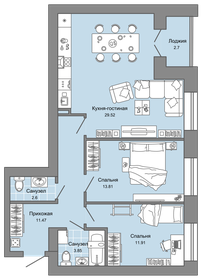 93 м², 4-комнатная квартира 7 200 000 ₽ - изображение 30