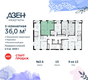 35,9 м², 1-комнатная квартира 10 900 000 ₽ - изображение 28