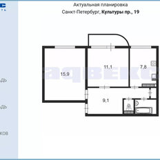 Квартира 48 м², 2-комнатная - изображение 2