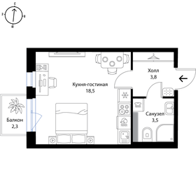 24 м², квартира-студия 5 100 000 ₽ - изображение 59