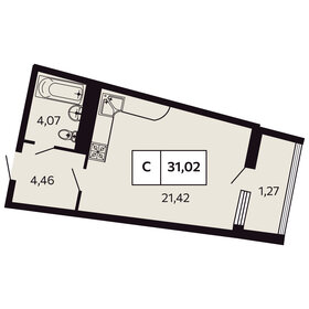 17,5 м², квартира-студия 4 400 000 ₽ - изображение 72