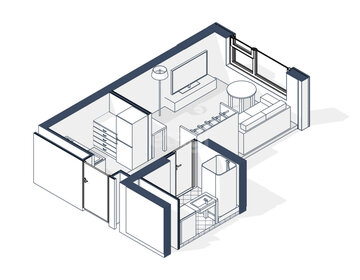 Квартира 23,9 м², студия - изображение 1