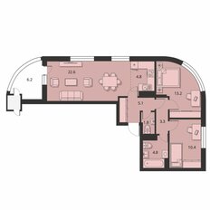 Квартира 69,1 м², 3-комнатная - изображение 2