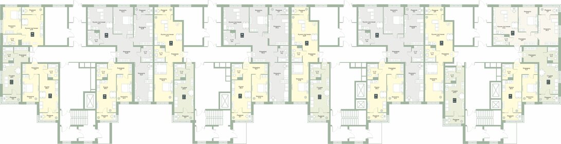 55,8 м², 1-комнатная квартира 4 928 000 ₽ - изображение 12