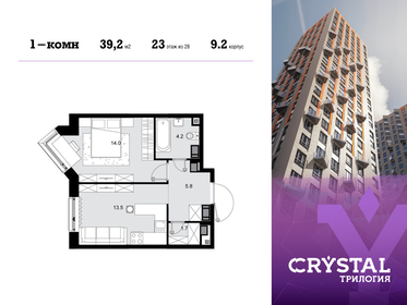 42 м², 1-комнатные апартаменты 24 500 000 ₽ - изображение 99