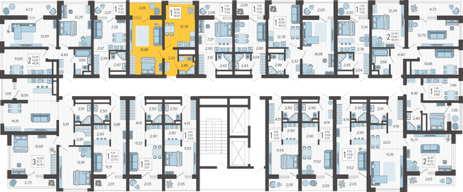 38 м², 1-комнатная квартира 15 496 400 ₽ - изображение 12