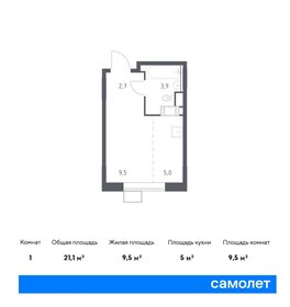 Квартира 21,1 м², студия - изображение 1