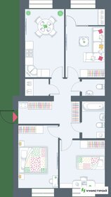 Квартира 75,6 м², 3-комнатная - изображение 1