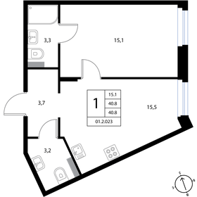 32,3 м², 1-комнатная квартира 5 750 000 ₽ - изображение 84