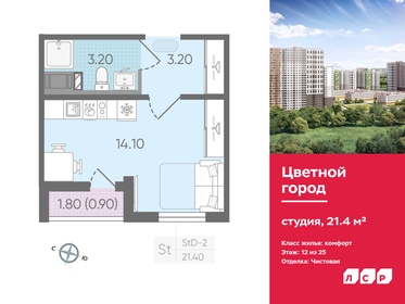 Квартира 21,4 м², студия - изображение 1